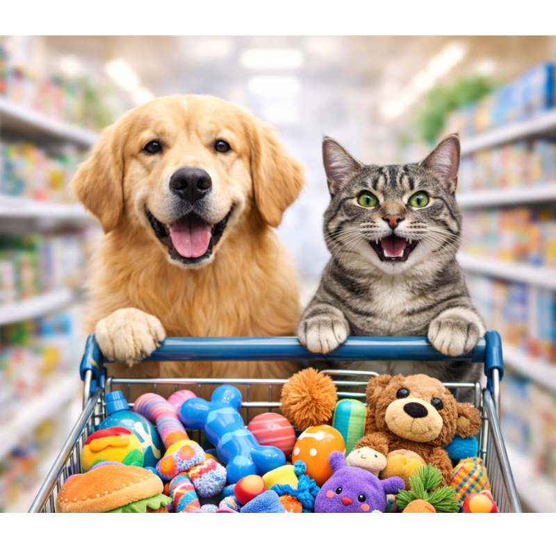 Encontre comedouros, arranhadores, camas, brinquedos e acessórios para cães e gatos em um só lugar.