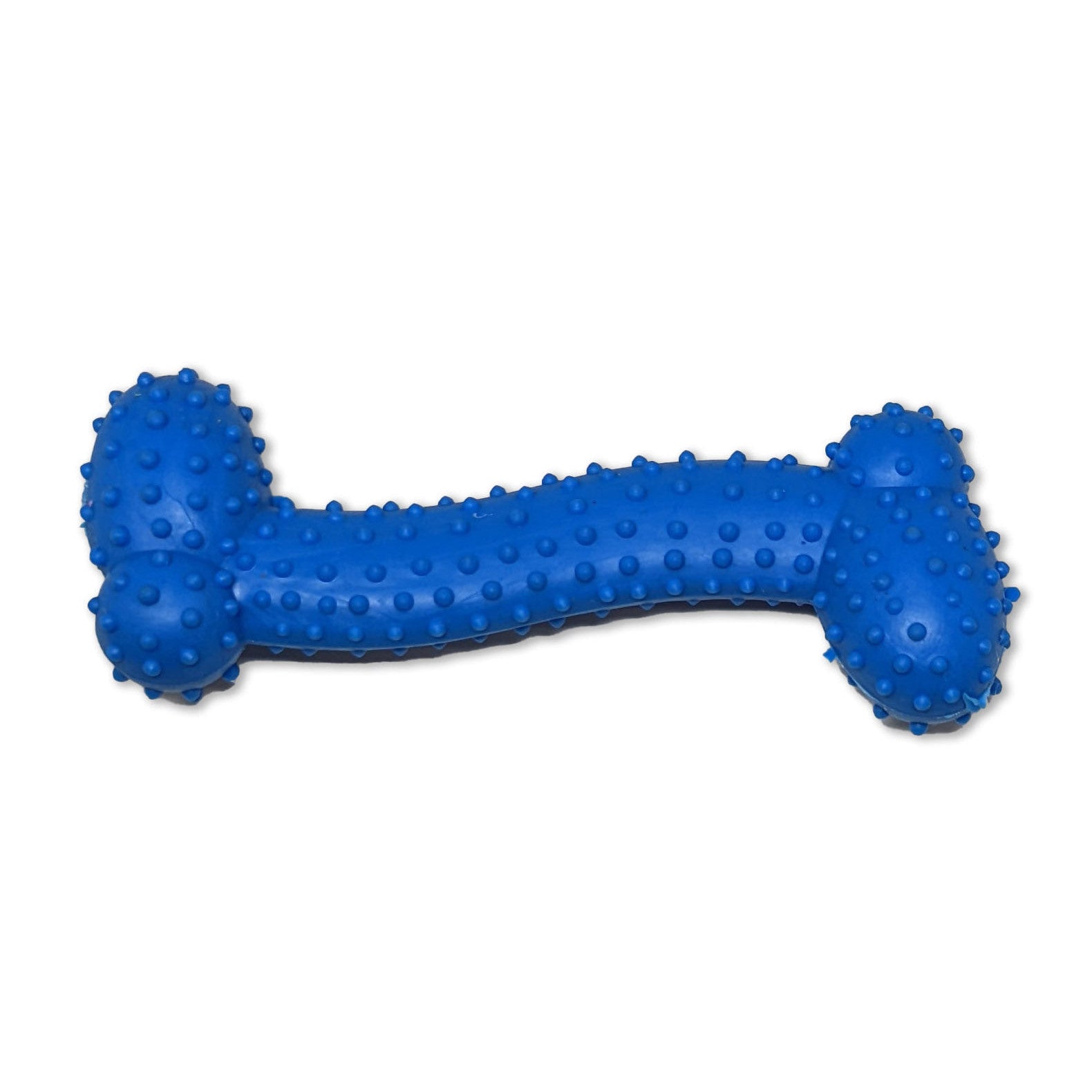 Mordedor em formato de osso para cachorro, brinquedo de borracha texturizada para morder e brincar
