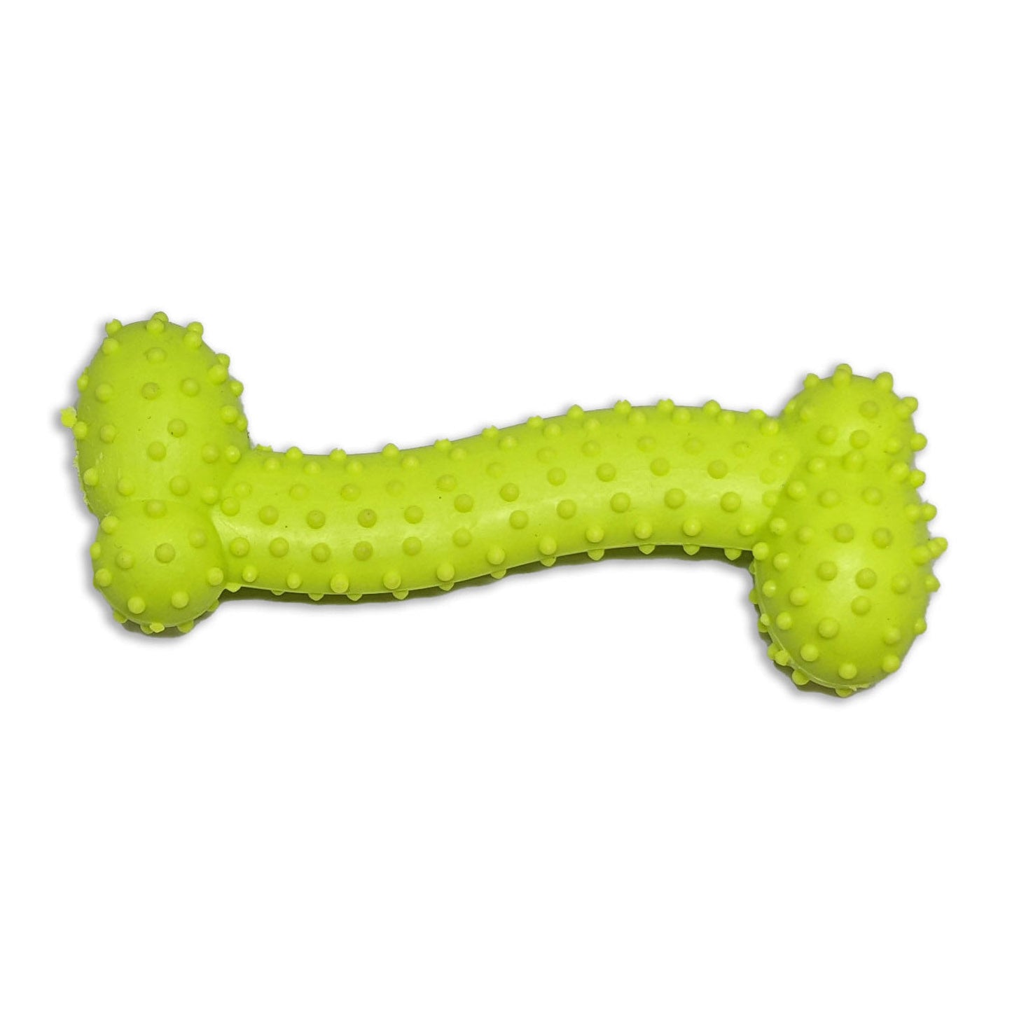 Mordedor em formato de osso para cachorro, brinquedo de borracha texturizada para morder e brincar
