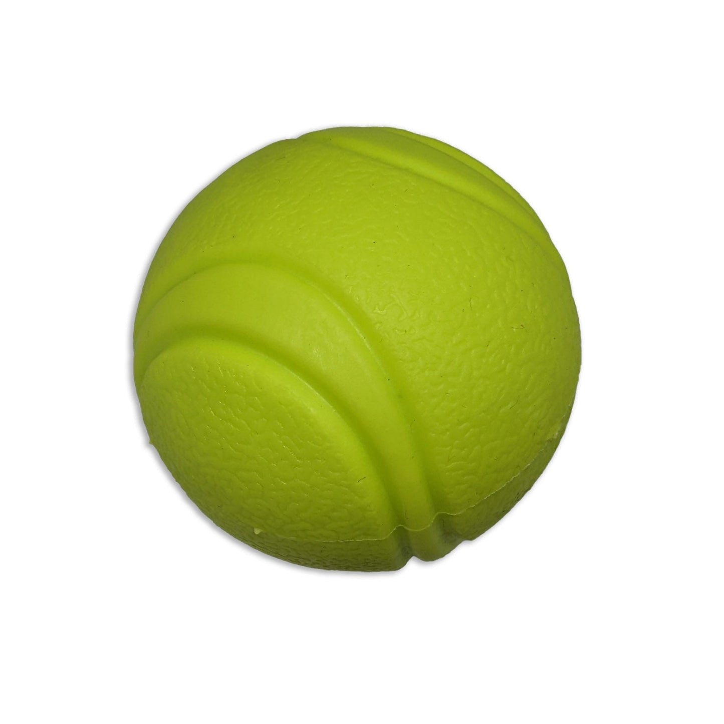 Bolinha verde 5cm para cachorro em borracha resistente para brincar e morder