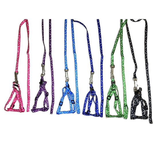 Coleira + Guia Pet 1.1m de Comprimento Tórax Ajustável 18cm a 32cm Pequeno Porte