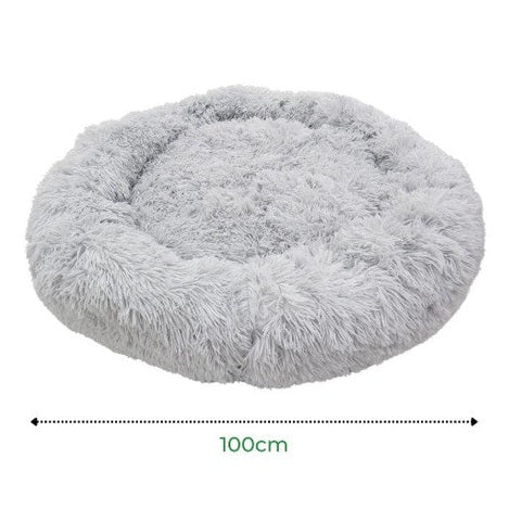 Cama nuvem para cachorro grande e gigante 100cm na cor cinza