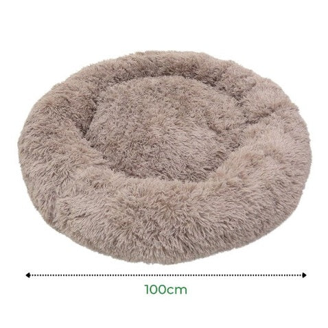 Cama nuvem para cachorro grande e gigante 100cm na cor marrom