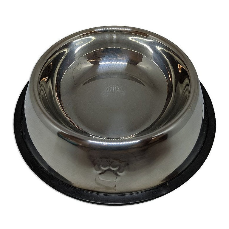 Comedouro de inox 600 ml para água de cães pequenos e médios