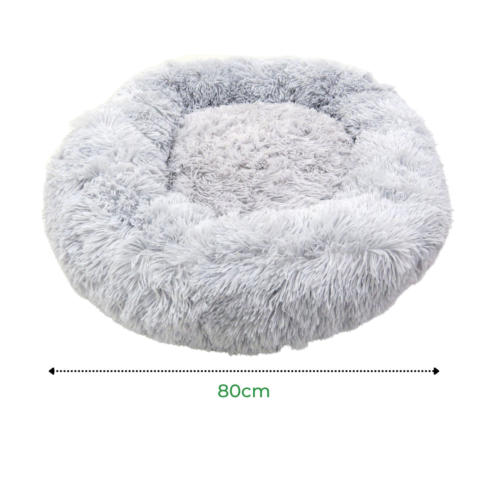 Cama nuvem para cachorro médio grande 80cm na cor cinza