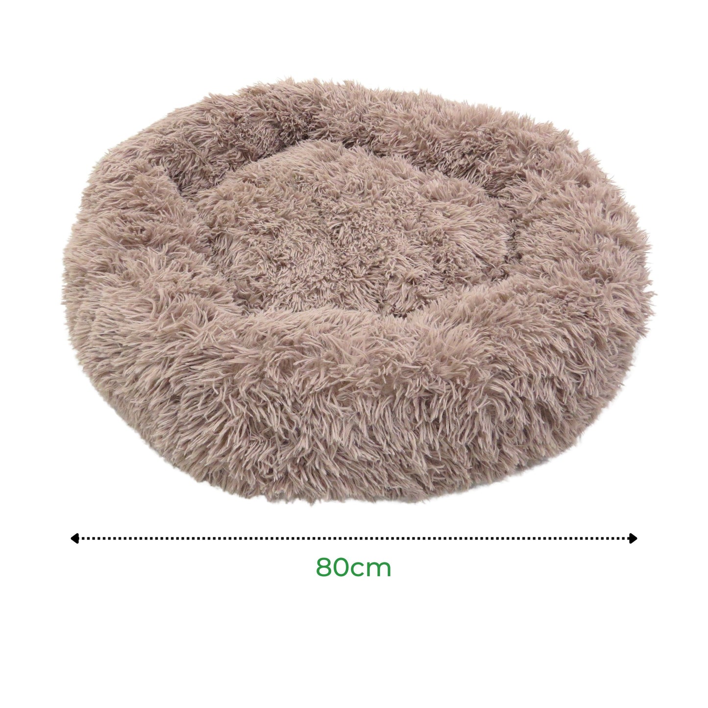 Cama nuvem para cachorro médio grande 80cm na cor marrom
