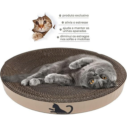 Arranhador Cama Redondo para Gatos Filhotes e de Pequeno Porte