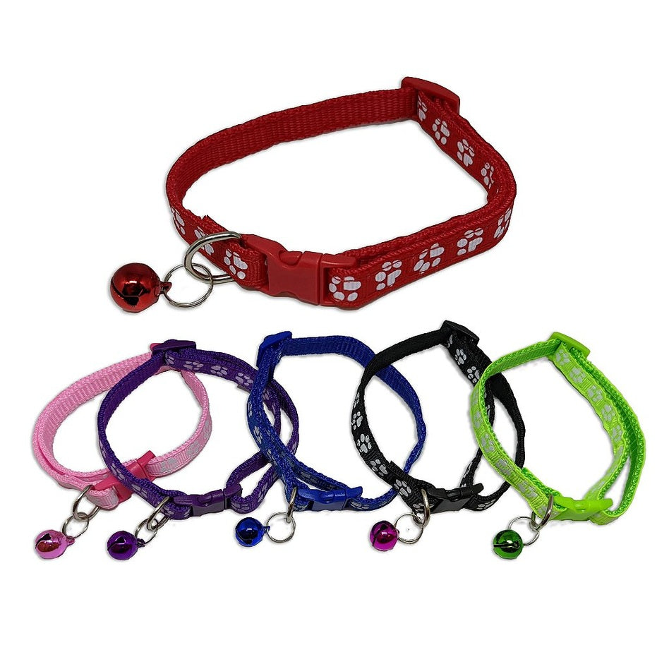 Coleira Pet De Cachorro E Gato 18-34cm Ajustável C/ Sino