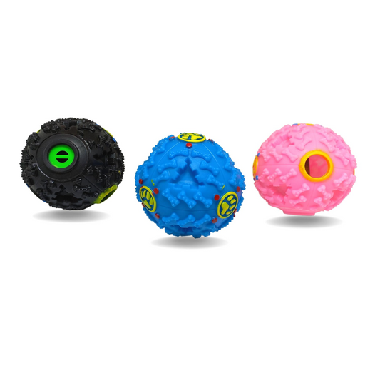 Brinquedo interativo bola porta petisco 11cm para cachorro