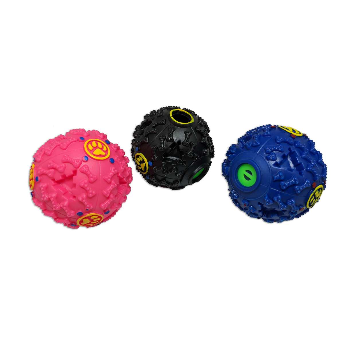 Brinquedo interativo bola porta petisco 7cm para cachorro