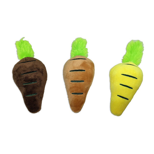 Cenoura Pelúcia 18cm C/ Som cores diversas