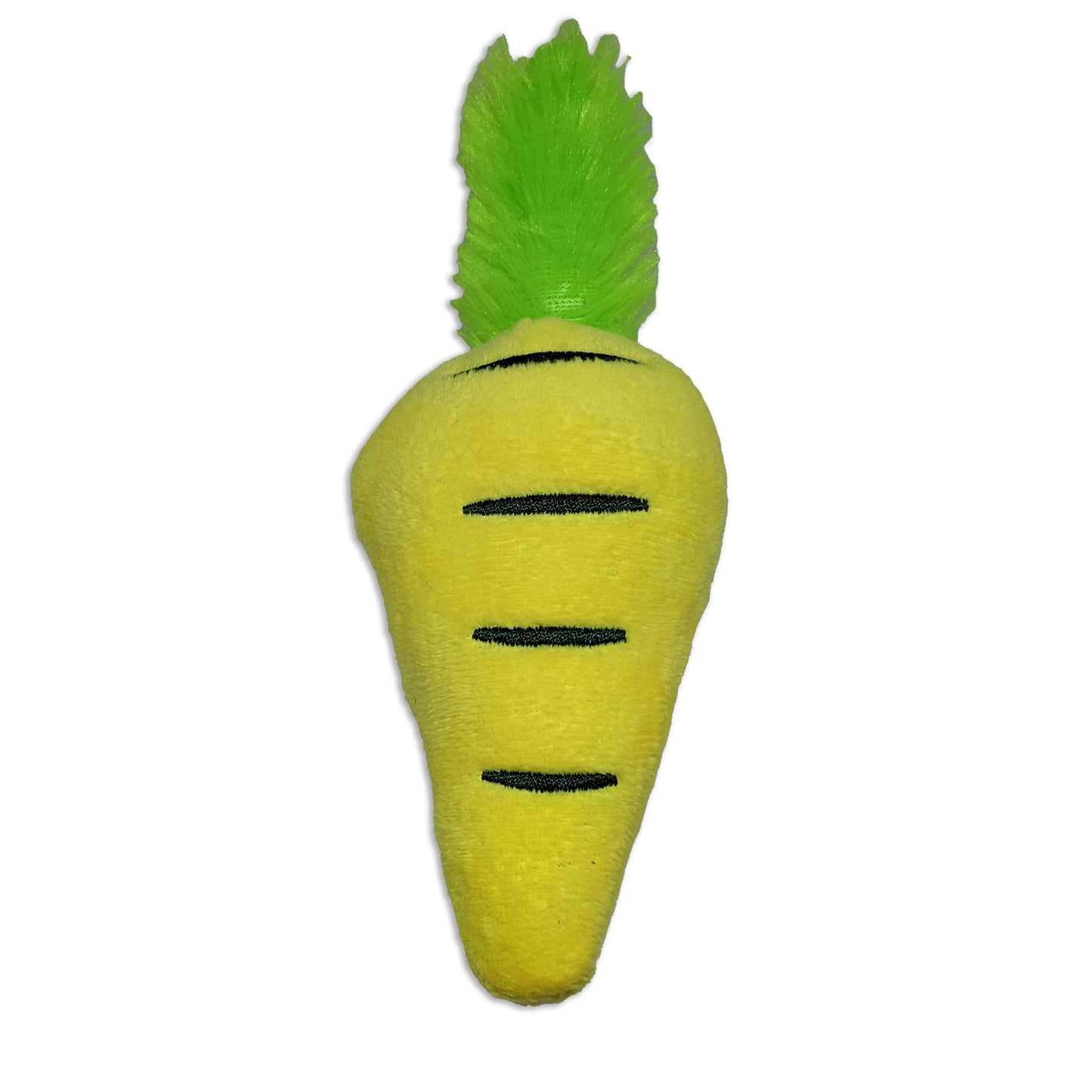 Cenoura Pelúcia 18cm C/ Som amarela