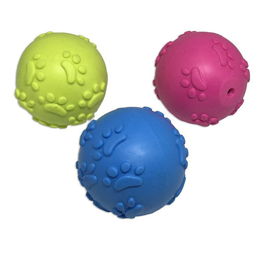 Bola Borracha Macia 6cm C/ Apito