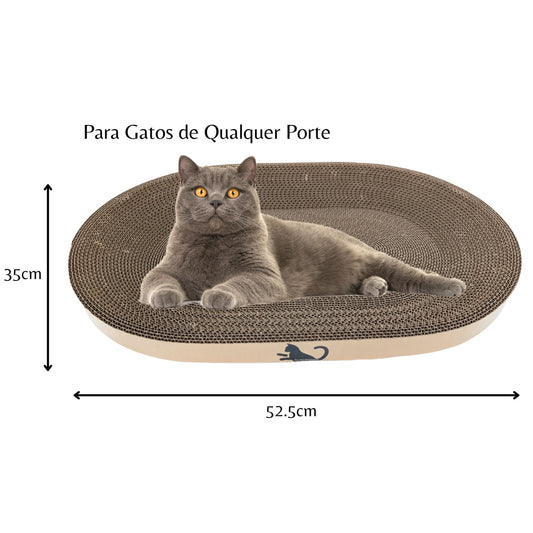 Arranhador Oval Berço Para Gatos Grande ou Médio Fox Pet Shopping