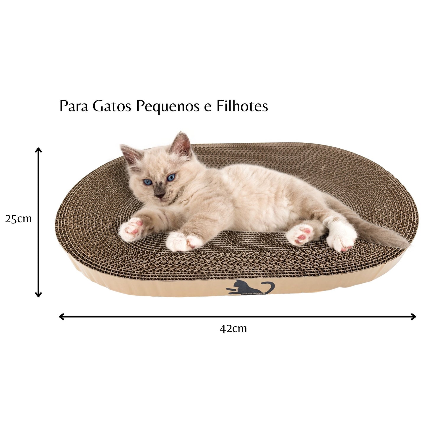 Arranhador Oval Berço Para Gatos Grande ou Médio Fox Pet Shopping