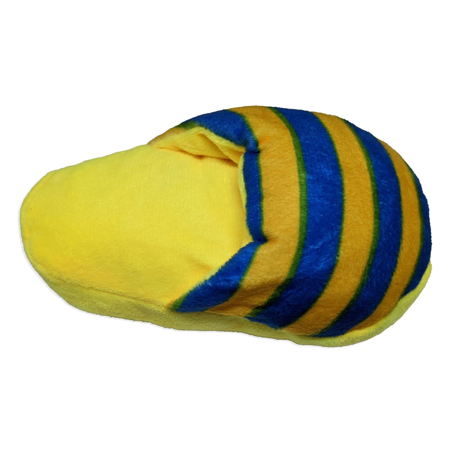 Pantufa Fofa pelúcia para pets 15cm amarela