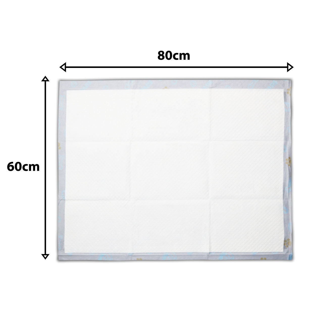 Tapete higiênico Best Pads para cães e gatos, pacote com 50 unidades 80x60 cm, super absorvente, com 6 camadas e proteção para higiene diária.