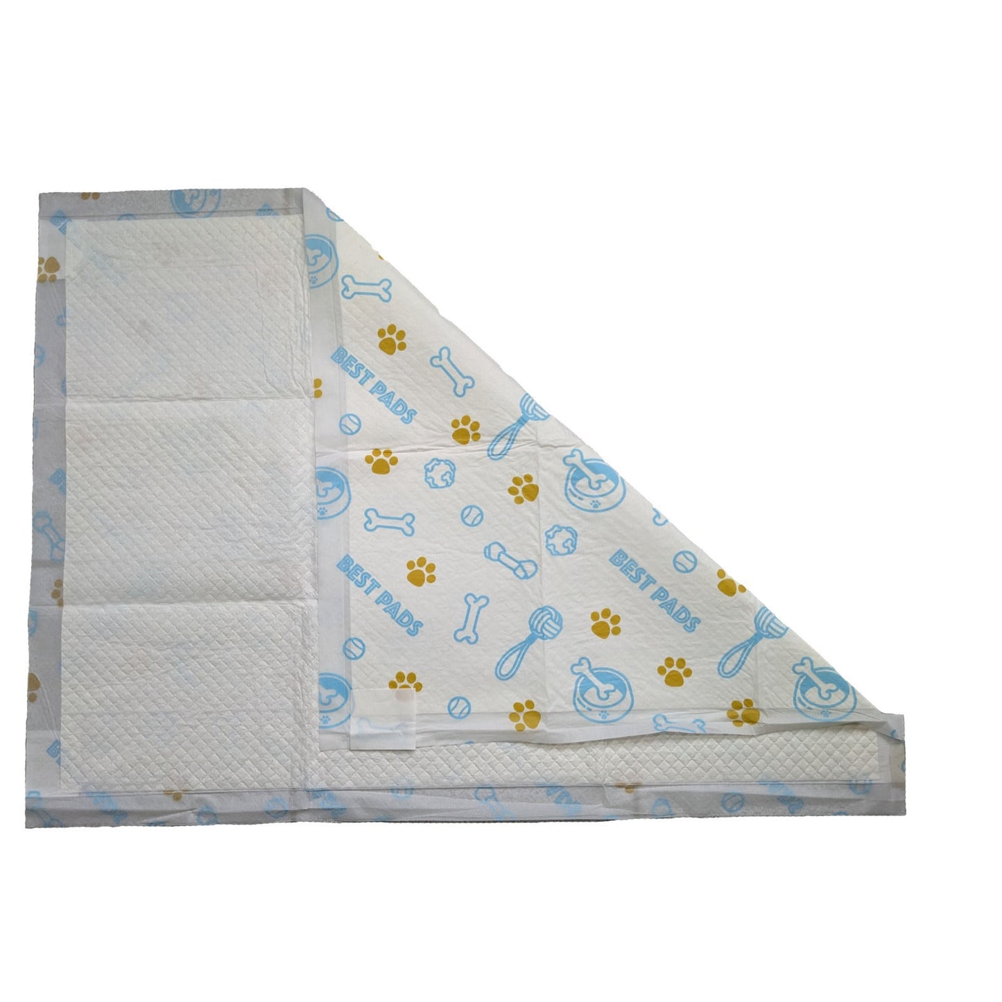 Tapete higiênico Best Pads para cães e gatos, pacote com 50 unidades 80x60 cm, super absorvente, com 6 camadas e proteção para higiene diária.